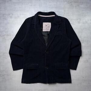 Y2K Black Hollister Surf Corduroy Blazer Jacket Coat